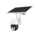 PKST Waterproof Black Bull Solar Camera 4MP 1080P 2-Way Audio Motion Detection Night Vision Supported Live Monitoring Complete Security System (Solar penal)