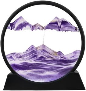 3D Hourglass Deep Sea Sandscape; 3d Moving Sand Art Liquid Motion Quicksand Decor Sandscape Flow Painting Cool Office Desk Gadgets Stuff Table Kid Adult Decorative Falling Ocean Fun Calming Decor