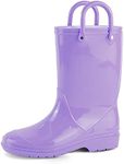 USOR Kids Rain Boots for Boys Girls Waterproof Toddler Rubber Rain Boots with Easy-On Handles Slip On Rain Shoes for Boys and Girls