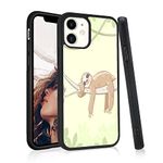 Sloth Pattern for iPhone 6/6s Case Shockproof Anti-Scratch Protective Cover Soft TPU Hard Back Cute Animal Slim Cell Phone Case for Boys Girls Teens Women Men