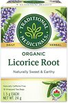 Traditional Medicinals - Organic Licorice Root Herbal Tea (Pack of 1) - Sustainably Sourced Fair Wild Licorice - 16 Tea Bags Total