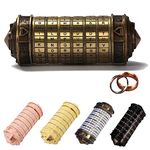 MINGZE Da Vinci Code, Mini Cryptex For Christmas Valentine's Day Most Interesting Creative Romantic Birthday Gifts For Boyfriend and Girlfriend Brain Teaser Lock Puzzles…