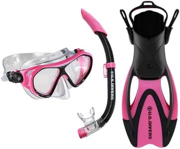 U.S Divers | Mask, Snorkel and Fins - Set Dorado II JR Blue Black L