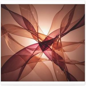 BrickByDreamCo Abstract Brown Swirl Matte Canvas