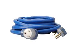 Coleman Cable 1917 8/3 STW 6-50 Welder Extension Cord, Blue, 25-Foot