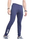 FITINC Men's Slim Fit Polyester Track Pants (fitDSPn108l_Blue_L)