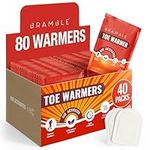 Bramble - 80 Toe Foot Warmers (40 Packs), In Shoe, Boots Warmers - Suitable for Outdoor Activities, Hiking, Golf, Football Spectators, Lasts 8 Hours+