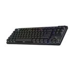 Logitech G PRO X TKL Lightspeed Wireless Gaming Keyboard, Ultra-Portable Tenkeyless Design, LIGHTSYNC RGB, PBT keycaps, Linear Switches (GX Red) - Black