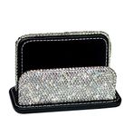 Bestbling Bling Pure Handmade Bling Bling Rhinestones Stainless Steel Metal Business Card Holder Name Card Case (Vertical)