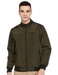 The Indian Garage Co Men's Slim Fit Jacket (0521-JKT-47-09_Olive L)