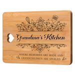 Gifts for Grandma, Grandma's Birthday Gifts, Presents for Grandma from Grandchild-Bamboo Cutting Board,Quality Craftsmanship Mothers Day Gifts