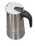 IMUSA USA B120-22061M Stainless Steel Stovetop Espresso Coffeemaker 4-Cup, Silver