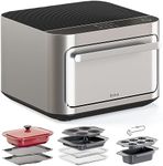 Brava Oven Chef's Choice Set: 10-in-1 Touchscreen Countertop Smart Oven, Air Fryer, 6-Slice Toaster, Slow Cooker, Reheater, Dehydrator, Rice Cooker, Healthy & User Friendly, Auto-Shut Off, 1800W