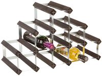 RTA 14 Bottle Pyramid Traditional Wine Rack-Fully Assembled-Black Pine (FSC)