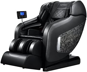 HOMASA 4D Massage Chair Electric Recliner, Full Body Zero Gravity Recliner with SL Track, Heating, Touch Screen, Foot Rollers, Airbags (black)