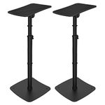 2x Studio Monitor Stand Deluxe with Tilting Top Plate TEK audio SS550