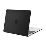 MOSISO Compatible with MacBook Air 13 inch Case M1 A2337 A2179 A1932, Protective Hard Shell Cover Compatible for MacBook Air M1 Case 13.3 inch 2021 2020 2019 2018 Retina Touch ID, Black