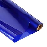 Giiffu Cellophane Wrap Roll Royal Blue, 34 In Wide X 100 Ft Long, 3 Mil Thick Translucent Blue Cellophane Wrapping Paper, Colorful Cello for Gifts, Baskets, Treats, DIY Arts Crafts Décor