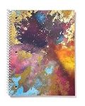 Gartner Studios Galaxy Spiral Notebook, Multicolored, 8 by 10.5 Inches, 80 Pages, 1 Count