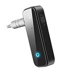 Olipiter Bluetooth 5.0 Receiver for Car and Receiver, 2-in-1 Aux Bluetooth Adapter 3.5mm, Built-in Mic Hands-Free Calls Crystal Clear Sound, for Cars Headphones Home Stereo Speakers