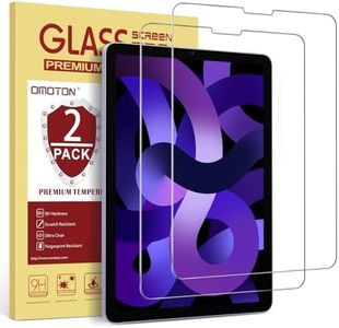 OMOTON Screen Protector for iPad Air 5th 4th Generation (Air 5/4, 10.9 Inch, 2022/2020) iPad Pro 11 Inch (2022/2021/2020/2018) Tablet - Tempered Glass, Case Friendly, Apple Pencil Compatible, 2 Pack