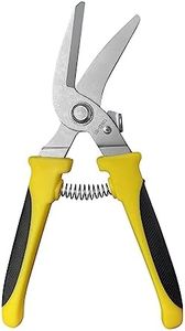 BOOSDEN Household Shears, Metal Sheet Cutters,Sharp Wire Cutters,Tin Snips Cut Tin,Metal Cutter,8 inch Pruning scissors Garden Scissors with Stainless Steel Blades