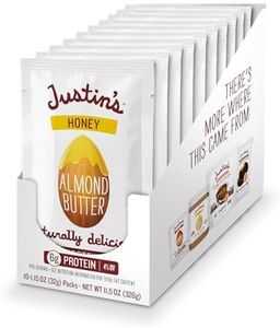 Justin's Honey Almond Butter Squeeze Packs, Gluten-Free, Non-GMO, Sustainably Sourced, Pack of 10 (1.15oz Each)