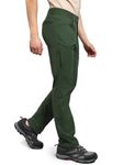 Reccy Men's Trekking Hiking Regular Fit All Weather Sun Protected Versatile Nomadic Pants (in, Alpha, L, Regular, Forest Green)