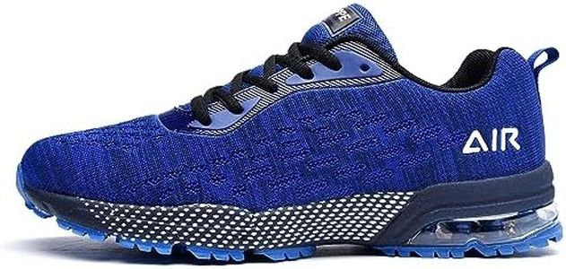 GOOBON Air Shoes for Men Tennis Sports Athletic Workout Gym Running Sneakers Size 7-12.5, Blue04, 10