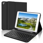 KVAGO iPad Keyboard Case 10.2 inch for iPad 9th Generation(2021) 8th(2020) 7th(2019), iPad Air 3rd Gen 10.5" 2019, iPad Pro 10.5 inch 2017 Case with Keyboard, Detachable Bluetooth Keyboard (Black)