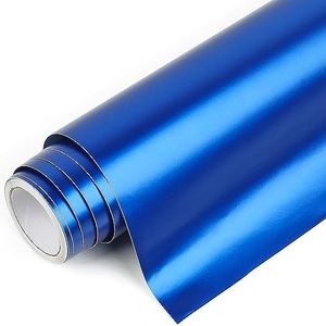 IModeur Vinilo adesivo Blu galvanizzato, 30,5 cm x 214 cm pellicola adesiva Blu, vinile Blu per Cricut, Silhouette Cameo, La maggior parte delle macchine da taglio
