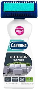 Carbona Oxy Powered Outdoor Cleaner with Built-In Brush (22 Fl Oz), Spot Cleaner for Outdoor Furniture, Rugs & Decks, 2-in-1 Sponge & Bristle Brush