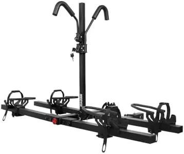 MEEVIZ Ebike Racks for Tow Hitch with Lock, 2 Bike Rack for Car Truck SUV RV Trailer, Hitch Bike Rack for Fat Tire, Mountain Bikes, Electric Bikes, EMTB and Standard Bicycles - 200 lbs Capacity