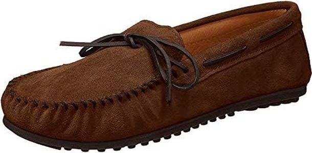 Minnetonka Men's Nub Sole Moccasin,Dusty Brown,10.5 M US