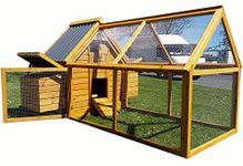 COCOON CHICKEN COOP HEN HOUSE POULTRY ARK NEST BOX NEW - MODEL ECO 600-2N WITH DETACHABLE HUGE 1.4M RUN