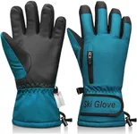 Odtmger Warm and Breathable Snow Gloves - Waterproof and Anti-Slip Ski Gloves for Boys & Girls, Men & Women