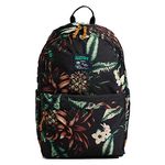 Superdry Vintage Printed Montana Backpack for Women, Black Pineapple Aop, One Size, Classic