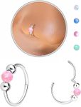 Nose Rings Hoops Opal Nose Piercing