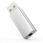 Cubilux USB to 3.5mm TRRS Combo Headphone Jack Adapter [192KHz/24bit DAC] USB A to 1/8” Stereo Audio Dongle, USB External Sound Card Compatible with PS5 PS4, Windows Linux Raspberry Pi Laptop PC More