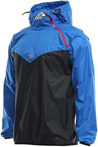 scosao Chaqueta Trajes de Sudoracion Hombre Pérdida de Peso Gimnasio, Sauna Traje Chaqueta para Gimnasio Boxeo Ejercicios de Adelgazamiento Levantamiento de Pesas,Blue,XXXX