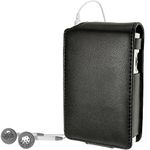 iGadgitz U3149 -PU Leather Case Compatible with Roberts Sports DAB 5 Radio –Black