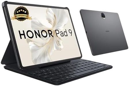 HONOR Pad 9 (Smartchoice) WiFi Tablet with Free Bluetooth Keyboard, 12.1-Inch 2.5K Display, 8GB, 256GB Storage, Snapdragon 6 Gen 1 (4nm), 8 Speakers, Up-to 17 Hours, Android 13, Metal Body, Gray