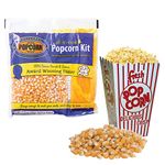 8oz Preferred Popcorn All in One Pack Popcorn | Premeasured Theatre Quality Kernels for Kettle Popcorn Machines. 24 Individual 8oz Portion Bags per case Butter Flavoured