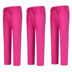 MISEMIYA - Set of 3 - Uniforms Medical Scrub Pants Unisex – Hospital Uniform Trousers - Ref.8312 - Small, Fucisa 68