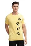 ADRO Tshirt for Men | Printed T shirt for men | 100% Cotton T-shirt |Printed T shirt | T-shirts | RN24-POC-LY-S Light Yellow