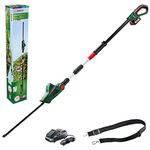 Bosch Cordless Telescopic Hedge Trimmer UniversalHedgePole 18 (1 battery, 18 Volt system, in carton packaging)