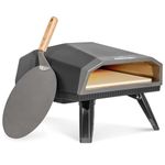 Dellonda Gas Pizza Oven with Gas Regulator, Water Resistant Cover/Carry Bag & 12" Pizza Peel, Portable Outdoor Pizza Maker, Authentic Stone Baked Pizza, Great for Barbecues - DG257