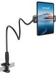 Lamicall Gooseneck Tablet Holder for Bed - [Easy-Adjust Tapered Tube] 33.5" Flexible Arm iPad Stand for Desk, 360° Adjustable Tablet Mount for iPad, Kindle, Switch, iPhone, 4.7-13" Devices