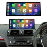 Road Top 12.3 Inch Ultra-Narrow CarPlay Screen for BMW 1 Series F20 F21 & 2 Series F22 2013-2015, Wireless CarPlay Android Auto MirrorLink Car Radio Touchscreen Stereo Upgrade