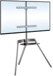 Easel TV Stand - TV Tripod | Holds Up to 88 Pounds and Fits 43-65 Inch Flat & Curved Screens | Quickly Assembles with SNAP-Lock Technology | Portable Minimalist Display TV Stand